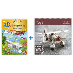 3D Coloring models - Christmas world + Wall calendar Toys 2022