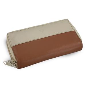 Beige-brown Ladies leather wallet