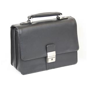 Black Mens leather etue - document folder