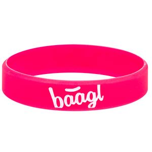 Bracelet glowing in the dark with Pink Logo