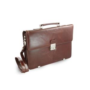 Brown leather briefcase