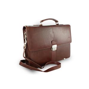 Brown leather briefcase