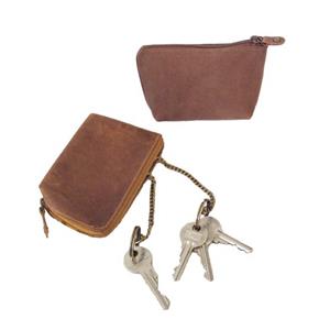 Brown leather Keyring