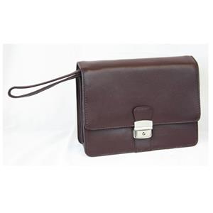 Brown Mens leather etue - document folder