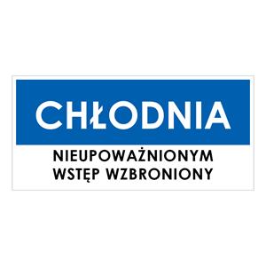 CHŁODNIA, niebieski - płyta PVC 1 mm 190x90 mm