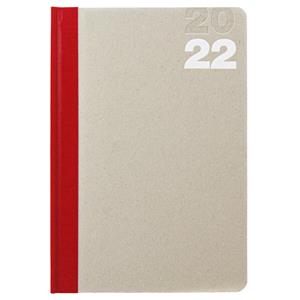 Daily diary 2022 Natura A5 - red