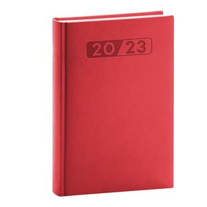 Daily Diary 2023 A5 Aprint - red