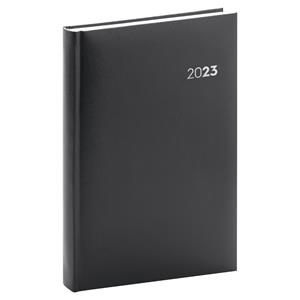 Daily Diary 2023 A5 Balacron - black