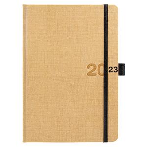 Daily Diary 2023 Slovak A5 Canvas - beige