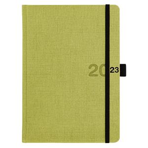 Daily Diary 2023 Slovak A5 Canvas - green