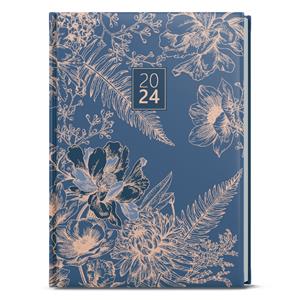 Daily Diary 2024 Adam Lamino B6 - Dark Blue