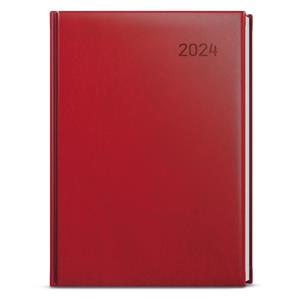 Daily Diary 2024 Adam Vivella B6 - Burgundy