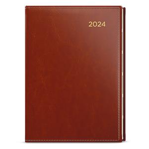 Daily Diary 2024 Ctirad with cutout- Premier A5 - Brown