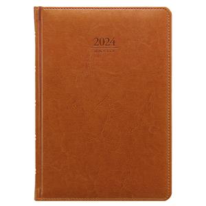 Daily diary 2024 Kastor A5 - brown