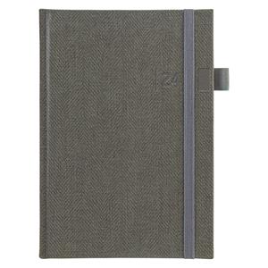 Daily Diary 2024 Slovak A5 Tweed - grey