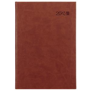 Daily Diary 2024 Slovak A5 Viva - brown