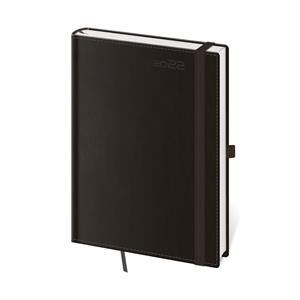 Daily diary A5 2022 Double Black