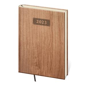 Daily diary A5 2023 Wood - light brown