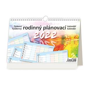 Desk and Wall Calendar 2022 - Weekly Family Planning Calendar