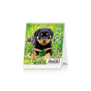 Desk Calendar 2022 - Mini Puppies