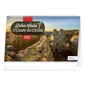 Desk Calendar 2023 Around the Czech Republic via the Via Czechia trails