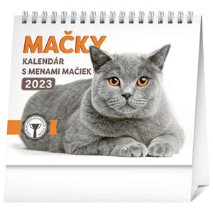 Desk Calendar 2023 Cats SK with cats names SK