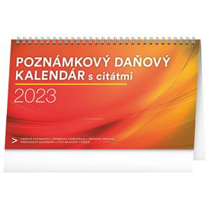 Desk Calendar 2023 Note with taxes and quotes SK