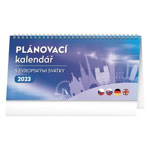 Desk Calendar 2023 Planner with European Holidays