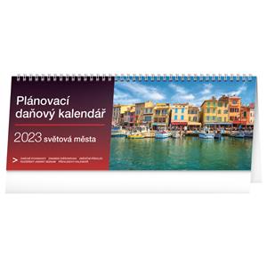 Desk Calendar 2023 Planner with taxes - Cities of the world