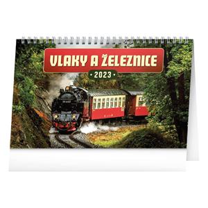 Desk Calendar 2023 Trains and rails