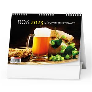 Desk Calendar 2023 Year 2023 with Czech microbreweries