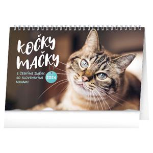 Desk Calendar 2024 Cats CZ/SK