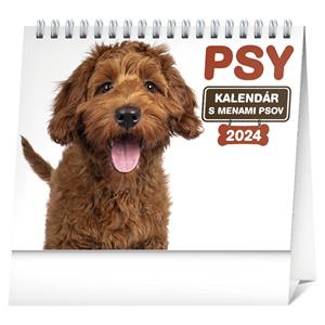 Desk Calendar 2024 Dogs with dogs names SK