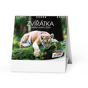 Desk Calendar 2024 IDEAL - Animals from the world