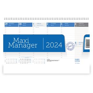 Desk Calendar 2024 - Maximanager blue