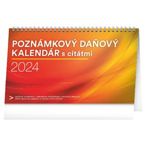 Desk Calendar 2024 Note with taxes and quotes SK