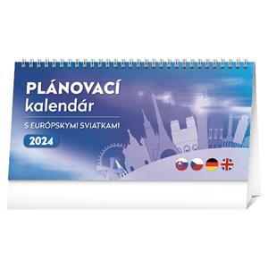 Desk Calendar 2024 Planner with european holidays SK