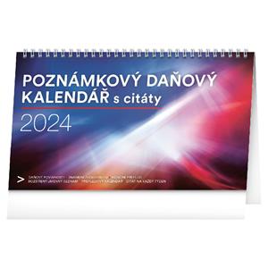 Desk Calendar 2024 Planner with taxes and quotes