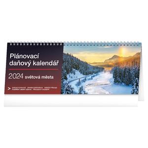 Desk Calendar 2024 Planner with taxes - Cities of the world