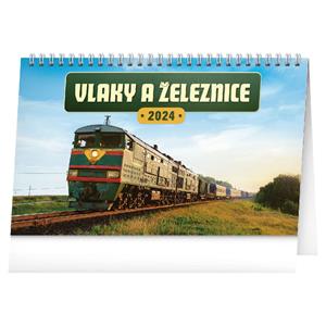 Desk Calendar 2024 Trains and rails