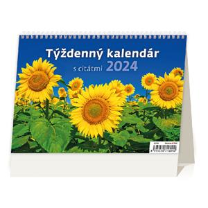 Desk Calendar 2024 - Week Calendar with quotes