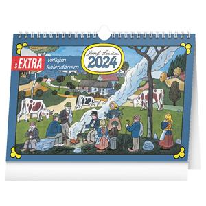 Desk calendar – extra large Josef Lada 2024, 30 × 21 cm