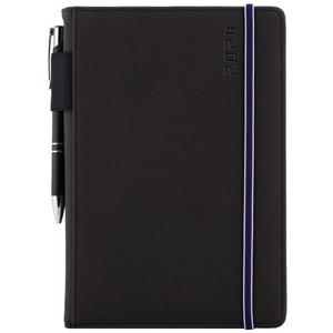 Diary AMOS weekly A5 2024 Polish - black/blue rubber band