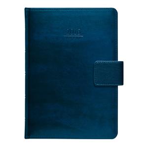 Diary Atlas with loop 2016 daily A5 - blue