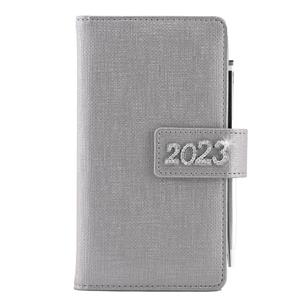 Diary BRILIANT weekly pocket 2023 Polish - silver