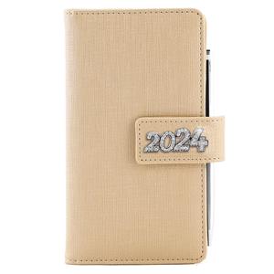 Diary BRILIANT weekly pocket 2024 Polish - gold