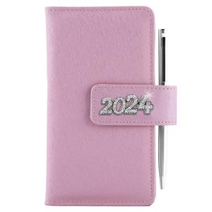 Diary BRILIANT weekly pocket 2024 Polish - light pink