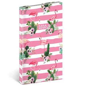 Diary CAMBIO FUN weekly pocket 2020 - flamingo