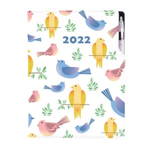 Diary DESIGN daily A4 2022 - Birds