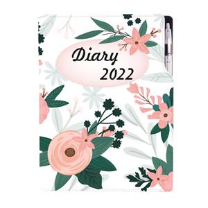 Diary DESIGN daily A4 2022 - Flowers